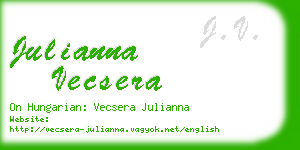 julianna vecsera business card